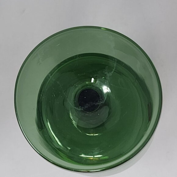 Vintage‎ Emerald Green Gorham Crystal Goblets Set Of 2 - Picture 6 of 8